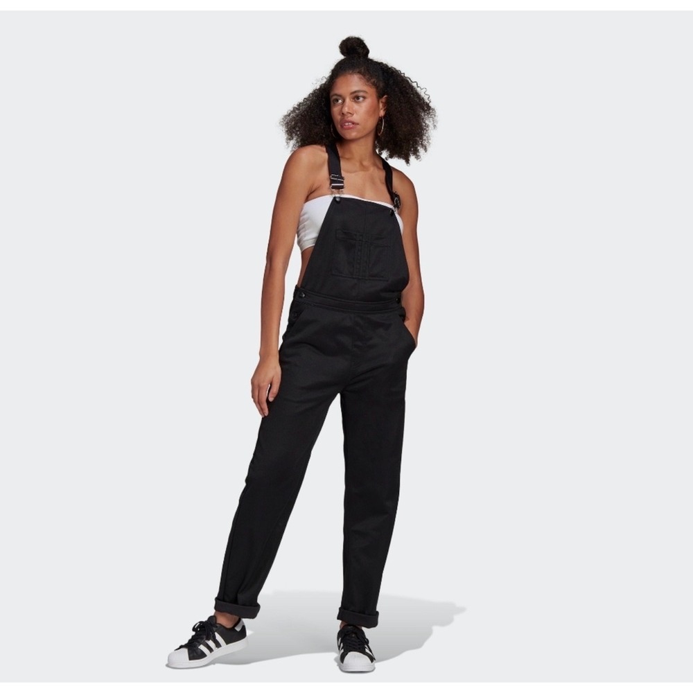 Adidas R.Y.V.‎ Dungarees Overalls Athleisure Streetwear  Womens 8 Black